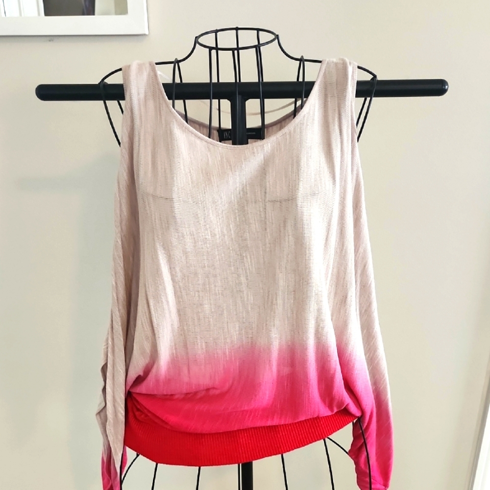INC International Concepts Women's Pink Ombre Top New